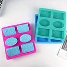 6 Cavity Silicone Lace Flower Soap Bar Mold Soap Making Supplies