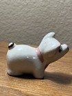 Ceramic Miniature Pig Figurine  Vintage Decorative Collectible Mid 20th Century