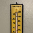 Vintage 9  Springfield Instrument Co Inc No   096 Usa Yellow Black Thermometer