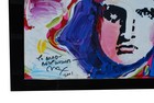 Peter Max  liberty Head  Original 24x24 In  Mixed Media Signed 2001  1 Of A Kind