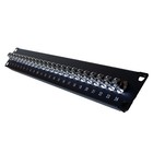24 Port Bnc 50 Ohm Female Patch Panel Rackmount -free Shipping Usa Seller