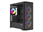 Rosewill Aca502b Atx Mid-tower Pc Gaming Case Front Mesh Panel For Airflow  Temp