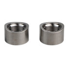 2pcs 304 Stainless Steel O2 Oxygen Sensor Bung Curved M18 X 1 5 Weld On weld In