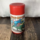 1985 Vintage Lunchbox Plastic Thermoses Cartoon Collectible Set Of 4