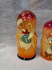 Rare  Donald Daisy Duck Nesting Doll Set Of 6 Music Huey Duey Luey