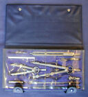 Vintage Alvin 129 b Drafting Tools Drawing Set Instrument Germany W  Case 129-b