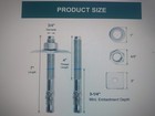 3 4  X 7  Wedge Anchor Bolt Fastener For Concrete Cement - Zinc-plated  10 