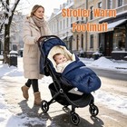 Waterproof Baby Stroller Footmuff Sleeping Bag Blanket  Dark Blue