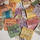 30 Different English Bus Ticket Lot Vintage British Paper Ephemera Lot