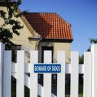 Beware Of Dog Signs For Fence   2 Pack  10  X 3 5   Sign-c07a 