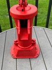 Antique Vintage Cast Iron Farm Kitchen Well Water Hand Pump Head Primitive Red