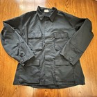 Military Black Long Sleeve Shirt Jacket 8415-01-084-1748 Men s Size Large Reg