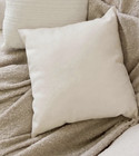 Set Of 4 Feather Down Pillow Inserts 21x21 Cotton Cover New   