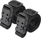 Utility Straps With Buckle 40  Quick-release Adjustable Nylon Straps Black 2    