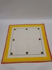 Dinner Napkins Set Of 6 Vtg 70 s Bob Van Von Allen Tulip Mcm Yellow Orange Green