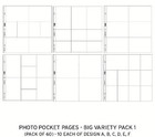 Project Life Big Variety Pk  1  60  12x12 Pocket Page Protector Scrapbook 380001