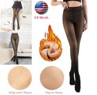 Thick Womens Thermal Fleece Tights Pantyhose Warm Winter Double Lined Stretch Us