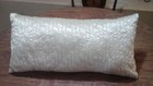 Croscill Camryn Boudoir   Throw Pillow  Pearl   Silver 24  X 12  Brand New 