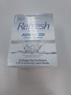 Refresh Optive Advanced Lubricant Eye Drops 30 Single Use Containers Exp 08 2025