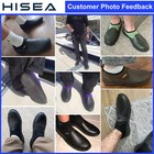 Hisea Unisex Garden Shoes Waterproof Anti-slip Ankle Farm Yard Rubber Rain Boot 