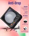  2in1 Case For Women For Samsung Galaxy Z Flip 5 2-moon Mushroom Butterfly