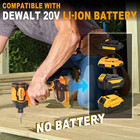 Cordless Impact Driver And Drill Combo Kit  tool Only  Compatible With Dewalt 20