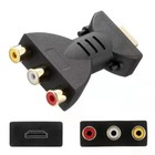 Hdmi Male To 3 Rca Female Composite Av Video Audio Adapter Converter For Tv Pc