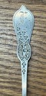American Pure Coin Silver Fancy Engraved Sugar Spoon Wm B Durgin Concord Nh