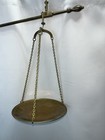 Vintage Solid Brass Hanging Weight Beam Balance Scale Antique