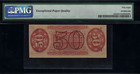 Fr-1324  0 50 Third Issue Fractional Currency - 50 Cents - Graded Pmg 58 Epq