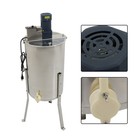 2 4 Frames Stainless Steel Power Extractor Electric Honey Beekeeping Extractor
