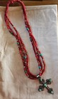 J wright Cross Beaded Necklace