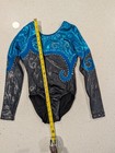 Blinged Competition Gk Elite Gymnastics Leotard Medium Rhinestones Holographic