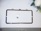 15  38cm largesize Metal Clasp Kiss Lock Purse Frame With Free Pattern Silve 1pc
