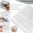 Real Glass Silver Mirrors Mosaic Tiles Sticker For Craft Square Glass Tiles Self