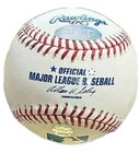Bob Feller Hof 62 Signed Autographed Oml Baseball Steiner   Mlb Holo L  k