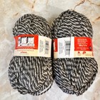Patons Classic Wool Worsted Yarn 2 Skeins Dark Grey Marl Knitting Crochet