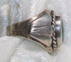 Vintage Old Pawn Native American Indian Sterling Silver Turquoise Ring 8 Repair
