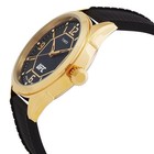 Timex Ufc Men s Quartz Indiglo 30m Black Dial Gold Case Black Rubber Strap