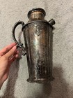 Rare Antique Victorian Embossed Silverplate Cocktail Shaker
