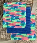 Dishcloth washcloth  Handmade The Best Dishcloth  Crochet  100  Cotton  Lot Of 3