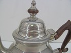 Ehi Vintage Williamsburg Stieff Cw 80-7 Pewter Teapot With Wood Handle Classic 