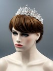 Gorgeous Clear Austrian Crystal Rhinestone Tiara Crown Bridal Party Pageant 6028