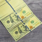 Wholesale Lot 100 Pcs New   100 Dollar Color Gold Notes Money Banknotes Crafts