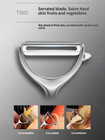 1 Pc Stainless Steel Vegetable Cutter - Multi-function Peeler For Kitchen Use