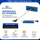 Snow Joe 3 Pack Windshield Ice Scraper  Car Window Snow Removal Broom For Winter
