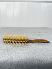 Vintage Ace Boars Flair Hair Brush White Bristles Brown Plastic Handle