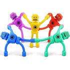 Magnetic Robot Men Travel Toys For Toddlers Kid Boy 5pc Airplane Road Robot-5pc