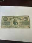 Vintage  50 Confederate States Of America Bill Currency Civil War Money