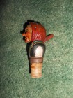 Carved Wood And Cork Wine Bottle Stopper Lady Mechanical
